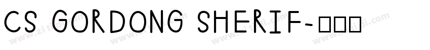 CS GORDONG SHERIF字体转换